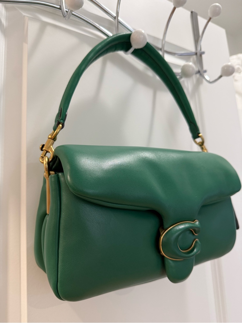Coach Pillow Tabby Shoulder Bag 26 Green - Picture 4 of 11